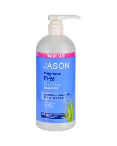 Jason Natural Products Shampoo for Sensitive Scalp - Fragrance Free - 32 oz
