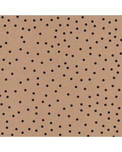 American Crafts Single-Sided Cardstock 12"X12"-DIY Shop 3 Kraft, Black Dots