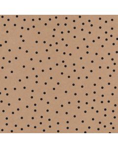 American Crafts Single-Sided Cardstock 12"X12"-DIY Shop 3 Kraft, Black Dots