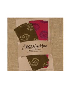 ECOlunchbox (TM) ECOlunchbox (TM) Econapkins - Set of 2 napkins - ECOlunchbox (TM) Econapkins - Set of 2 napkins