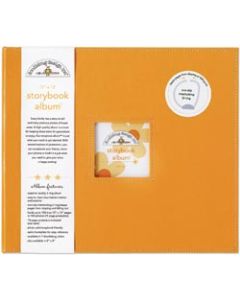 Doodlebug Storybook Album 12"X12"-Tangerine