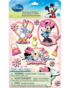 EK Success Disney Dimensional Stickers-Mickey Family Girls