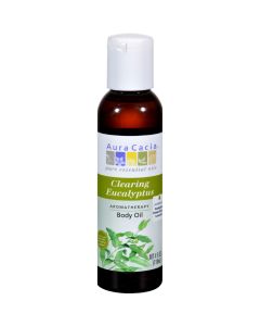 Aura Cacia Aromatherapy Bath Body and Massage Oil Eucalyptus Harvest - 4 fl oz