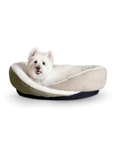 K&H Pet Products Huggy Nest Pet Bed Medium Tan / Caramel 28" x 24" x 7"