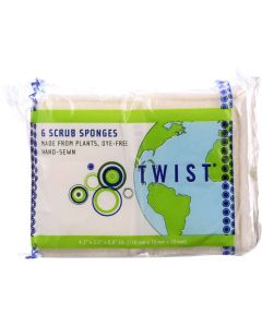 Twist Sponge - Plant-Based - Scrub - 6 pack - case of 8
