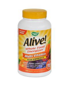 Nature's Way Alive Multi-Vitamin No Iron Added - 180 Tablets