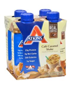 Atkins Advantage RTD Shake Cafe Caramel - 11 fl oz Each / Pack of 4