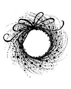 Penny Black Mounted Rubber Stamp 3.5"X3.25"-Adornment