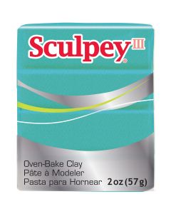 Polyform Sculpey III Polymer Clay 2oz-Teal Pearl