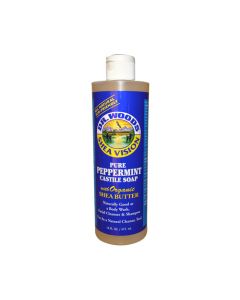 Dr. Woods Pure Castile Soap Peppermint - 16 fl oz