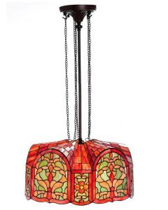Warehouse of Tiffany Mediterranean 3-light Bronze Ceiling Lamp