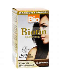 Bio Nutrition Inc Biotin - 10000 mcg - 60 Tablets