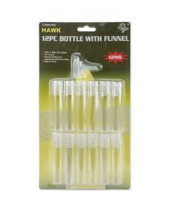 Hawk Importers 12ml Tubes W/Funnel 12/Pkg-