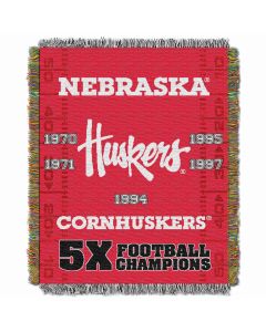 The Northwest Company Nebraska College "Commemorative" 48x60 Tapestry Throw