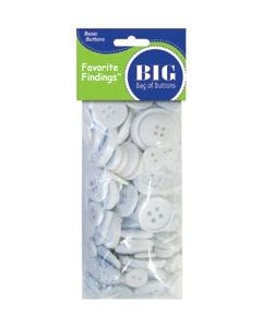 Blumenthal Lansing Favorite Findings Big Bag Of Buttons-White 4oz