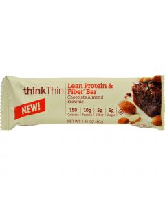 Think Products thinkThin Bar - Lean Protein Fiber - Chocolate Almond - 1.41 oz - 1 Case