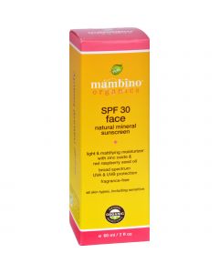 Mambino Organics Sunscreen - Face - Natural Mineral - SPF 30 - 2 fl oz