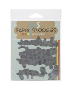 Paper Smooches Die-Christmas Words 2