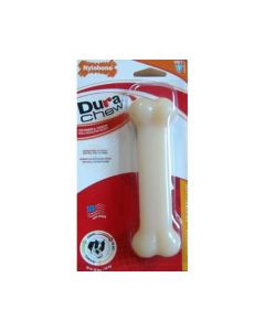 Nylabone Durable Bone Dog Chew Toy White 5" x 1.75" x 1.75"