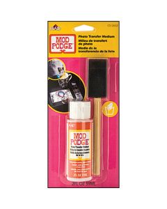 Plaid:Craft Mod Podge Medium W/Foam Brush-2oz Photo Transfer