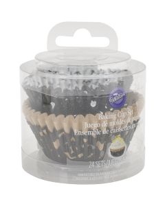 Wilton Layering Standard Baking Cups-Black 24/Pkg