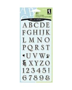 Inkadinkado Clear Stamps 4"X8"-Somerset Alphabet