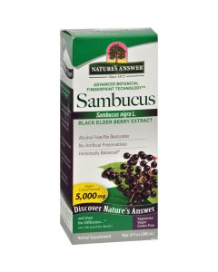 Nature's Answer Sambucus nigra Black Elder Berry Extract - 8 fl oz