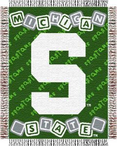 The Northwest Company Michigan State baby 36"x 46" Triple Woven Jacquard Throw (College) - Michigan State baby 36"x 46" Triple Woven Jacquard Throw (College)