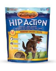 Zuke's Hip Action Treats with Glucosamine Roasted Chicken Recipe 6 oz.