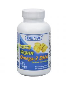 Deva Vegan Vitamins Deva Vegan Omega-3 DHA - 90 Vegan Softgels