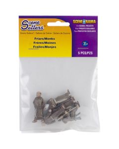 Woodland Scenics Scene Setters(R) Figurines-Friars/Monks 5/Pkg - Scene Setters(R) Figurines-Friars/Monks 5/Pkg