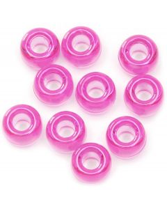 Darice Pony Beads 6mmX9mm 720/Pkg-Transparent Hot Pink
