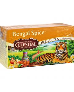Celestial Seasonings Herbal Tea Caffeine Free Bengal Spice - 20 Tea Bags - Case of 6