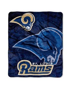 The Northwest Company RAMS "Roll Out" 50"x60" Raschel Throw (NFL) - RAMS "Roll Out" 50"x60" Raschel Throw (NFL)