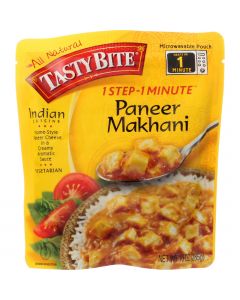 Tasty Bite Entree - Indian Cuisine - Ready To Eat - Paneer Makhani - 10 oz - case of 6
