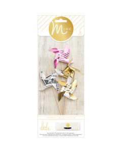 American Crafts Minc Cardstock Pinwheels 36/Pkg-