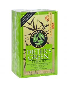 Triple Leaf Tea Dieters Decaffeinated Green Tea - 20 Tea Bags - Case of 6