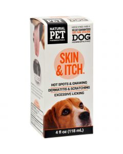 King Bio Homeopathic Natural Pet Dog - Skin and Itch - 4 oz