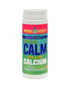 Natural Vitality Natural Calm Plus Calcium Organic Raspberry-Lemon - 8 oz