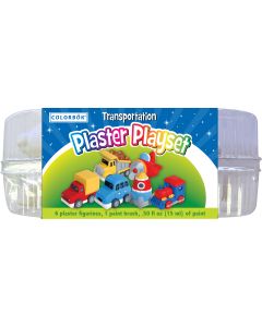 Colorbok Plaster Playset-Transportation
