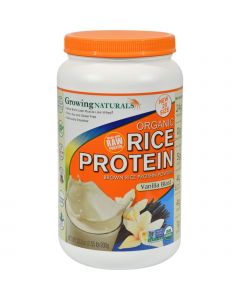 Growing Naturals Rice Protein Powder - Vanilla Blast - 32.8 oz