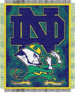 The Northwest Company Notre Dame "Focus" 48"x60" Triple Woven Jacquard Throw (College) - Notre Dame "Focus" 48"x60" Triple Woven Jacquard Throw (College)