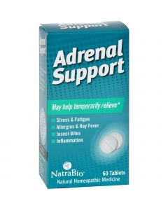 NatraBio Adrenal Support - 60 Tablets