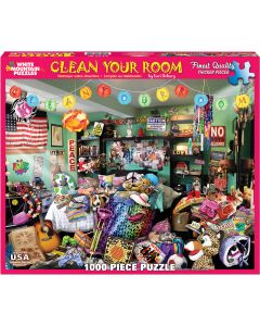 White Mountain Puzzles Jigsaw Puzzle 1000 Pieces 24"X30"-Clean Your Room