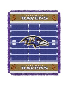 The Northwest Company Ravens  Baby 36x46 Triple Woven Jacquard Throw - Field Series