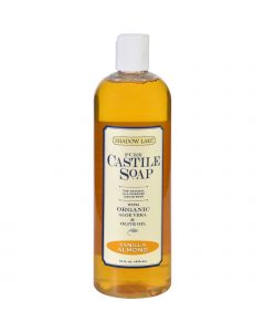 Shadow Lake Pure Castile Soap Vanilla Almond - 16 fl oz - Case of 6