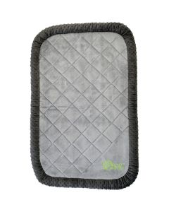 Worldwise goDog Bedzzz Bubble Plush Extra Large 43"X28"-Gray