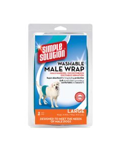 Simple Solution Washable Male Dog Wrap Large Teal