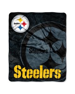 The Northwest Company STEELERS  "Roll Out" 50"x60" Raschel Throw (NFL) - STEELERS  "Roll Out" 50"x60" Raschel Throw (NFL)