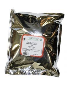 Frontier Herb Tea - Organic - Fair Trade Certified - Black - English Breakfast - Bulk - 1 lb